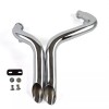 SHARKROAD Chrome 2" O.D LAF Drag Pipes Exhaust For Harley