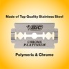 BIC Chrome Platinum, Double Edge Safety Razor, Disposable Single Blades,
