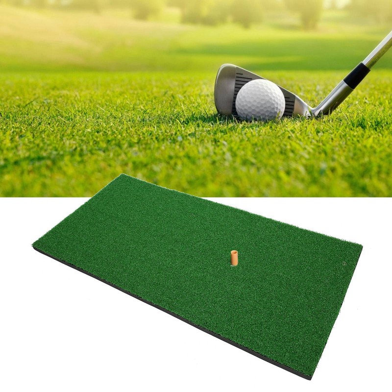 Golf Mat Nylon Grass Golf Training Practice Hitting Pad Equipment