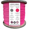 Lexco Cable 187316NPCC 250' Spool of 3/16" Neon Pink PVC