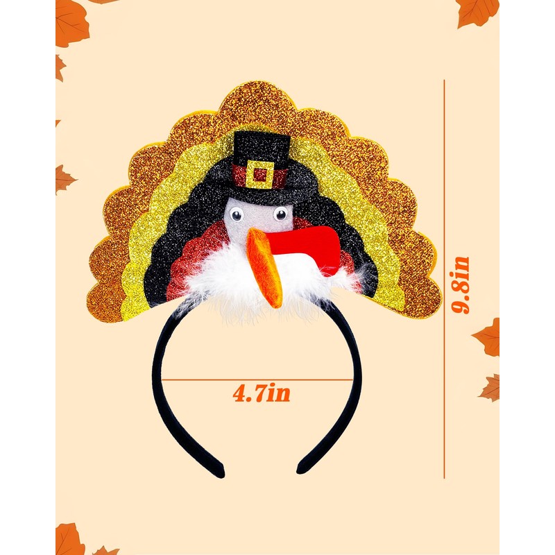 Thanksgiving Turkey Headband for Turkey Trot Running Role Play Dress