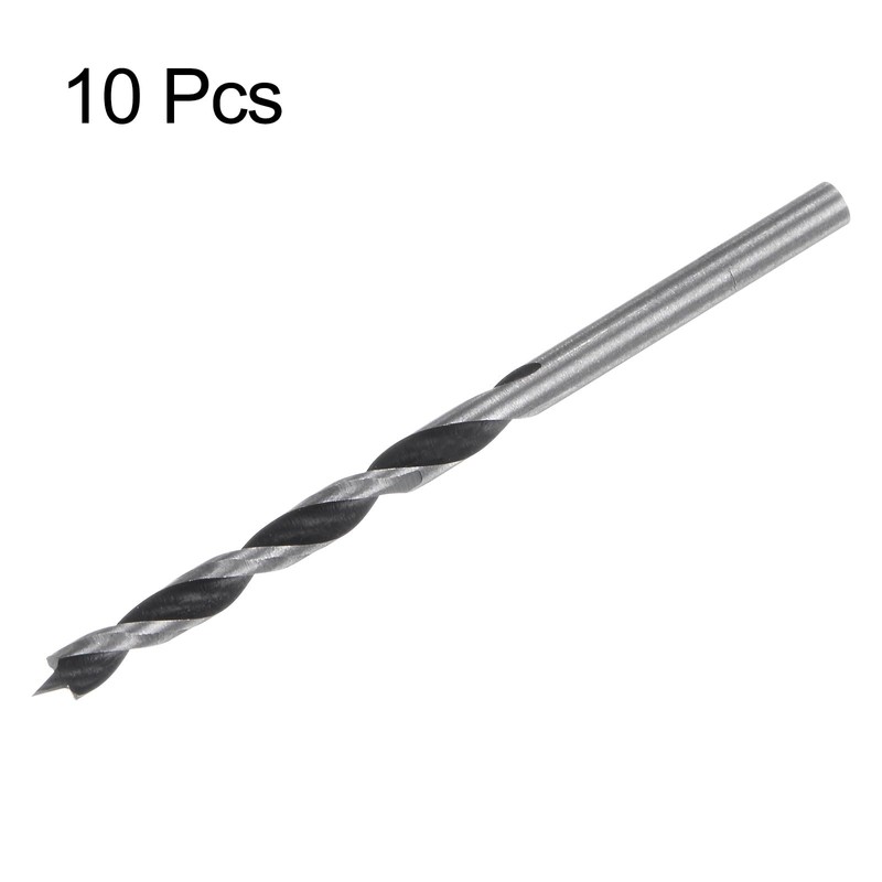 sourcing map 10pcs Brad Point Drill Bits 4mm Precise Cutting