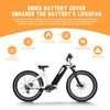 LETSERBIKE Ebike Battery Cover Waterproof, Neoprene Electric Bicycle Battery Cover