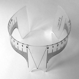 Eyebrow Grooming Ruler for Semi-Permanent Eyebrow Mapping Eye Grooming BL01054 100ea