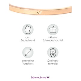 Selfmade Jewelry Women's Stainless Steel Bracelet with Clasp and Jewellery Box, Stainless Steel