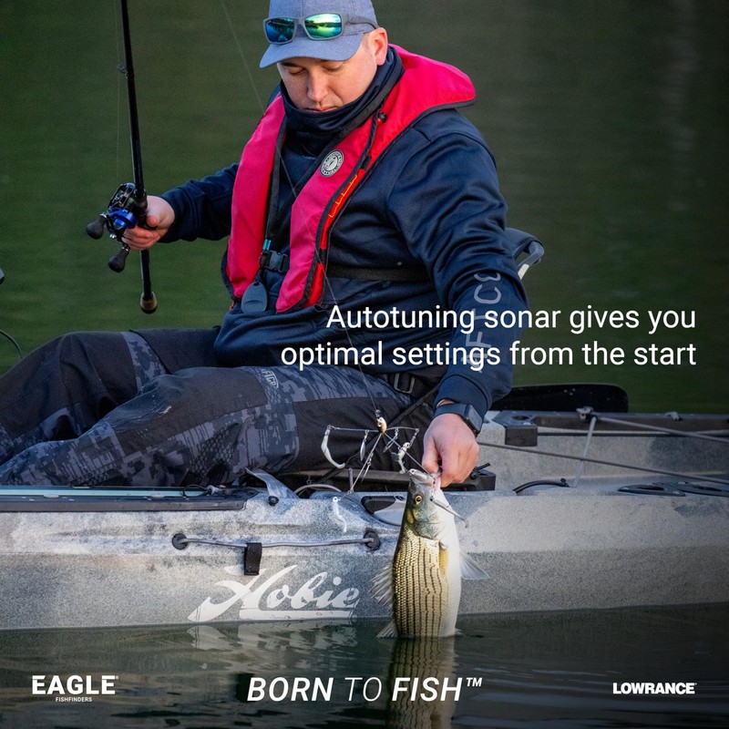 Lowrance Eagle 4X FishFinder with Bullet Transducer, 4-inch IPS Portrait