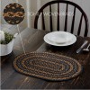 VHC Black & Tan Jute Placemat 12x18~ Rustic Farmhouse