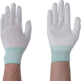 As One 1-4804-13 PU Coated Gloves, Palm Coat, M, 10 Pairs