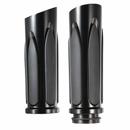Rudyness All Black Hand Grips For Harley Touring Street Glide Road King FLH/T 2008-2022