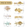 7 Pieces Starfish Shaped Hair Clips Ocean Theme Hair Clips
