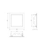 Steinberg14 Anthracite 20x20 cm / 8x8 inch Metal Access Panel