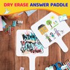 12 Pcs Dry Erase Answer Paddle 7 x 9 Inch