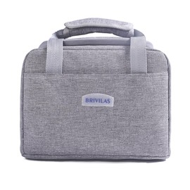 ZXTGBQ Cool Bag, Small, Insulated Lunch Bag, Small Lunch Bag, Foldable Insulated Bag, Portable Cooler Bag, Foldable Lunch Bag for School, Office, Picnic, Travel, Grey