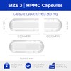 ATLEMISME Empty Vegan Capsules Size 3 - Vegan Capsules Empty