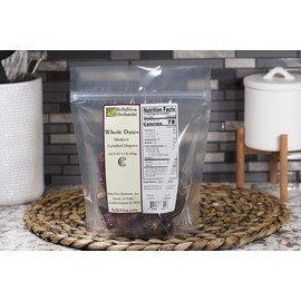 Bella Viva Orchards Organic Dried Medjool Dates, Sweet no Sugar Added, 1 lb of Dried Fruit
