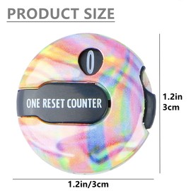 Golf Score Counter,Mini Golf Counter Clicker with Clip,Golf Score Keeper with Touch Reset Up to 12 and Clip Attachment to Scorekeeper Glove (Pink)