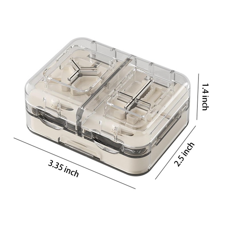 YULIKIKER Pill Cutter Splitter 1/3, 1/4 with Centering Device for