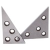 RANJOVER Solid Angle Plate Set 30-60-90 Degree & 45-45-90 Degree,
