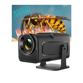 [Mini Projector 4K 1080P] Projector with Wifi and Bluetooth, 180° Rotatable, Android 11, 300 Ansi LM, Auto keystone correction, 40"-160'' screen projection display, <25dB Low noise Portable Projector