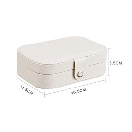 Kitchnexus Kleine Schmuckkästchen Schmuckbox aus PU-Leder, Kleines Tragbar Reisen Schmuckkasten für Mädchen und Damen Geschenk - Rosa