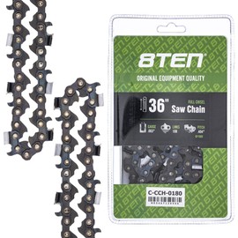 8TEN Full Chisel Chainsaw Chain 36 Inch .063 .404 108DL for Stihl 084 088 MS 880 46RS108 (1 Pack)