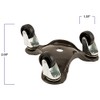 3 Wheel Dolly - Brown - 6" Diameter - 200
