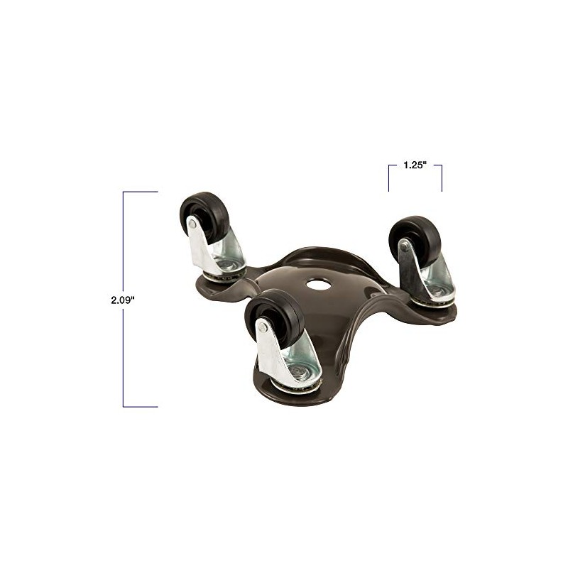 3 Wheel Dolly - Brown - 6" Diameter - 200