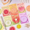 TOTUUYO 8 Style Fruit Shaped Cute Sticky Notes Watercolor Vegetable