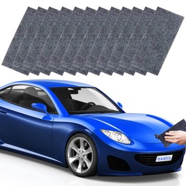 BAWEN 12PCS Nano Sparkle Cloth for Car Scratch Remover, Microfiber Magic Cloth to Repair Light Scratches Remove Water Spots and Polish Car Paint Glass Interior Plastic Metal Surfaces