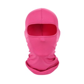 Lansonee Balaclava Face Mask for Skiing,Snowboarding,Motorcycle,UV and Wind Resistant,Cycling Neck Cap Outdoor Sports-Rose Red