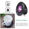 BEEK 5UMI 6PCS Retro Vinyl Record Coasters with Holder Cup
