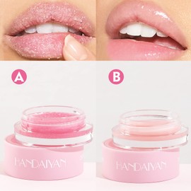 Lip Scrub Moisturising Lip Mask 2 in 1 Lip Balm Repair Exfoliating Remove Dead Skin Fade Lip Wrinkles Fine Lines Lip Primer Nourishing Lip Care