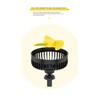 dotdoze Car Fan Rechargeable And Portable Outdoor Mini Handheld Small