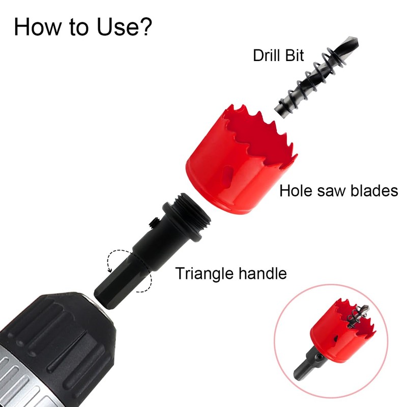 Hole Saw 155 mm Bi-Metal Universal Hole Drill HSS M42