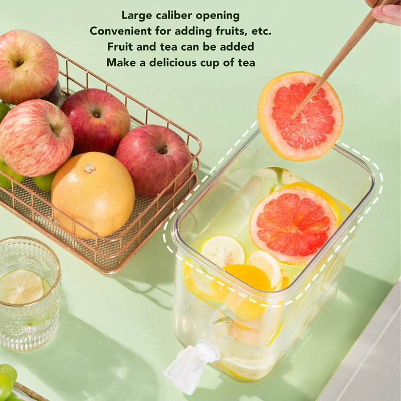 Refrigerator Cold Kettle 3.5L with Faucet Multifunctional PET Economical Practical