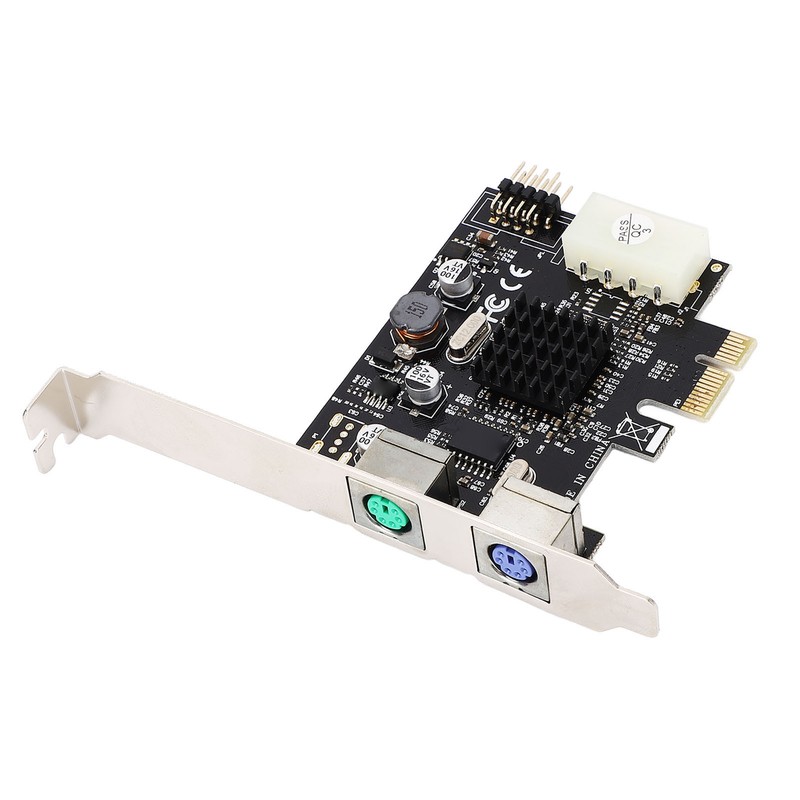 PCIe to PS/2 Adapter Card MCS9990CV Chip Built in USB2.0