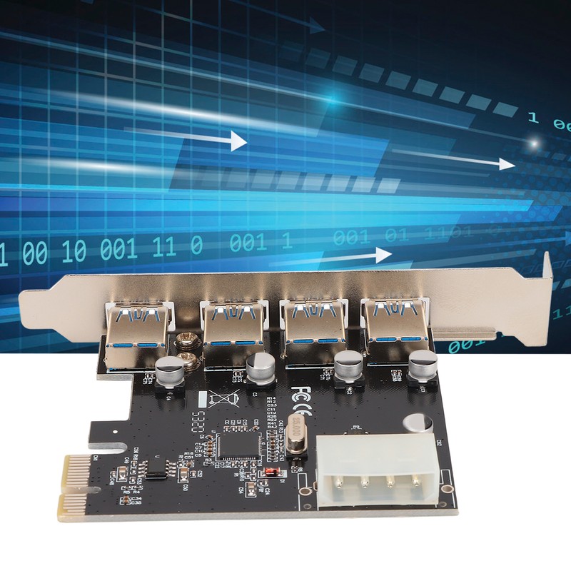 PCIE to USB 3.0 Expansion Card with 4 USB3.0 Ports