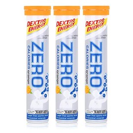 Dextro Energy Zero Calories Effervescent Tablets Orange Flavour 80 g (Pack of 3)