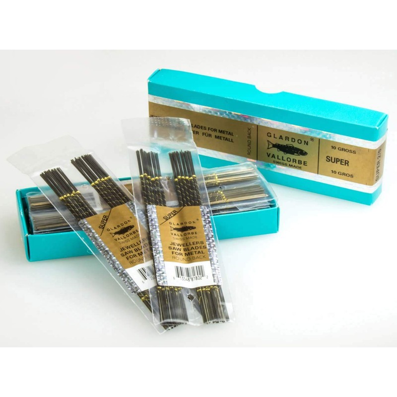 Vallorbe Glardon Jewellers Saw Blades Grade 3/0 for jewellery makers