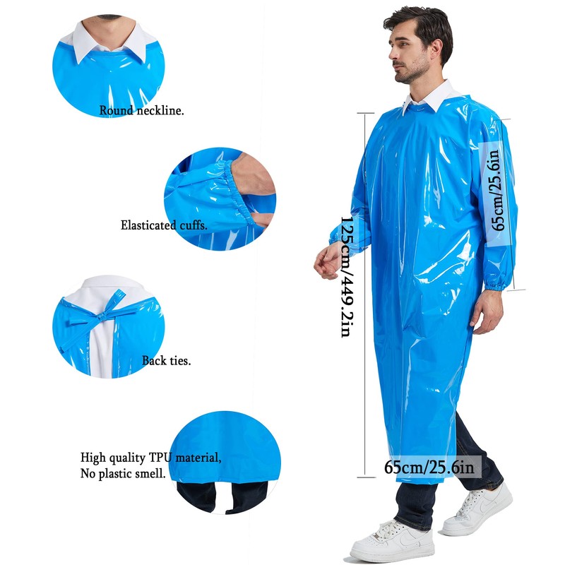 Nanxson Unisex Waterproof Long Sleeve Apron TPU Eco Friendly Kitchen