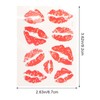 Healeved Temporary Tattoos - Pack of 6 Red Lips Temporary