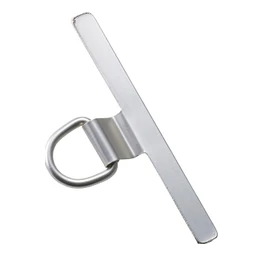 Elecom PWSTHD1SSSV Strap Holder, Stainless Steel, Prevents Floating, Bending Design, Lightweight, Single Gang Type, Silver