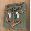 Top Brass Nautical Multiple Anchor & Rope Electrical Cover Wall