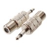 CablesOnline 2-Pack 3.5mm (1/8") TS Male to F-Type Female Coaxial