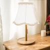 Baluue Cream Scalloped Gallery Medium Bell Lamp Shade, 5.3" Fabric