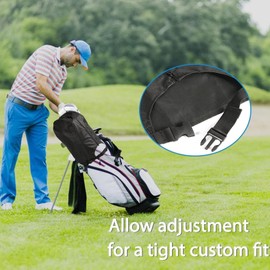 Golf Bag Cover, Waterproof Golf Bag Protector, Protective Lightweight Rain Hood, UV-Resistant Foldable Golfing Accessories for Travel Course Vacation
