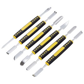 Teiliges Elektronik öffnungs Hebel Werkzeug Reparatur Spachtel Set Reparaturwerkzeug 12-teiliges Set mit Metall-Doppelkopf-Pry-Tools und Präzisionspinzetten für Elektronikgeräte Schwarz