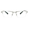 Mens Half Metal Rim Rectangular Multi 3 Power Focus Progressive