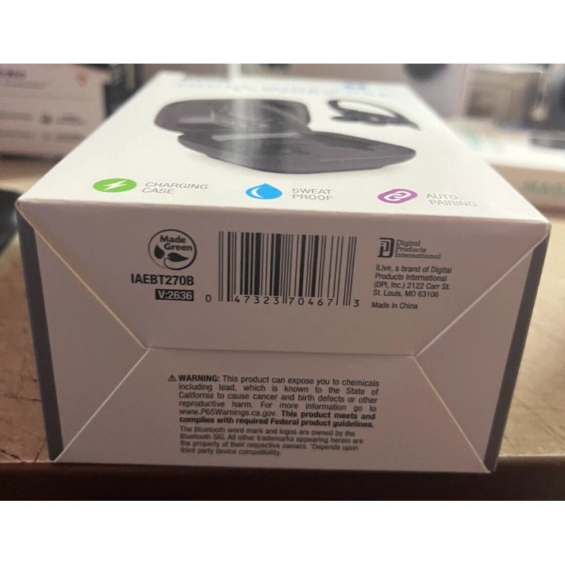 iLive, Truly Wire-Free, Earbuds, IAEBT270B, Black