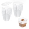 EURO CLASSIC Plastic Mini Dessert Cups/Dessert Bowls with Lids -